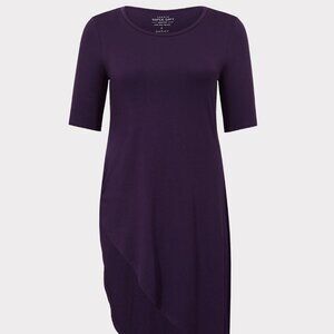 Torrid Super Soft Asymmetric Side Twist Tunic Tank